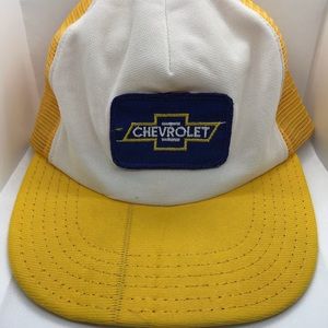 Vintage Chevy Patch Trucker Snapback Mesh Hat USA